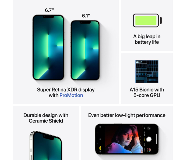 Apple iPhone 13 Pro 256GB Silver - 681171 - zdjęcie 8